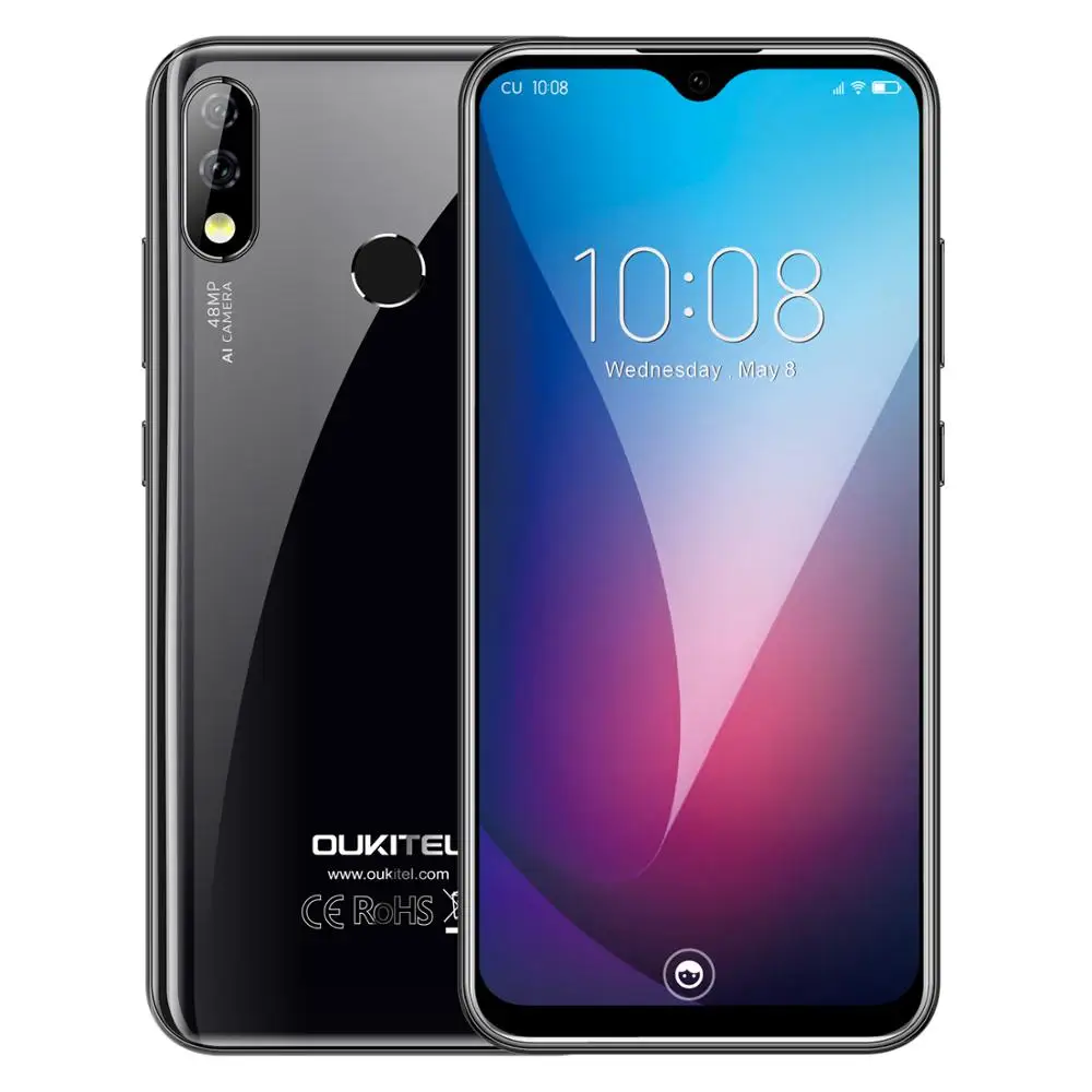 OUKITEL Y4800 смартфон с 5 3 дюймовым дисплеем восьмиядерным процессором Android 9 0 ОЗУ 6 ГБ