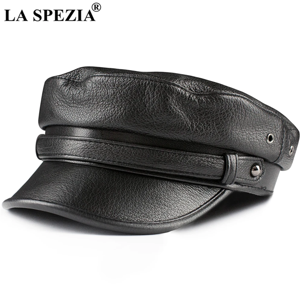 

Genuine Leather Newsboy Cap Women Baker Boy Hat Real Sheepskin Ladies Beret Black High Quality Flat Cap