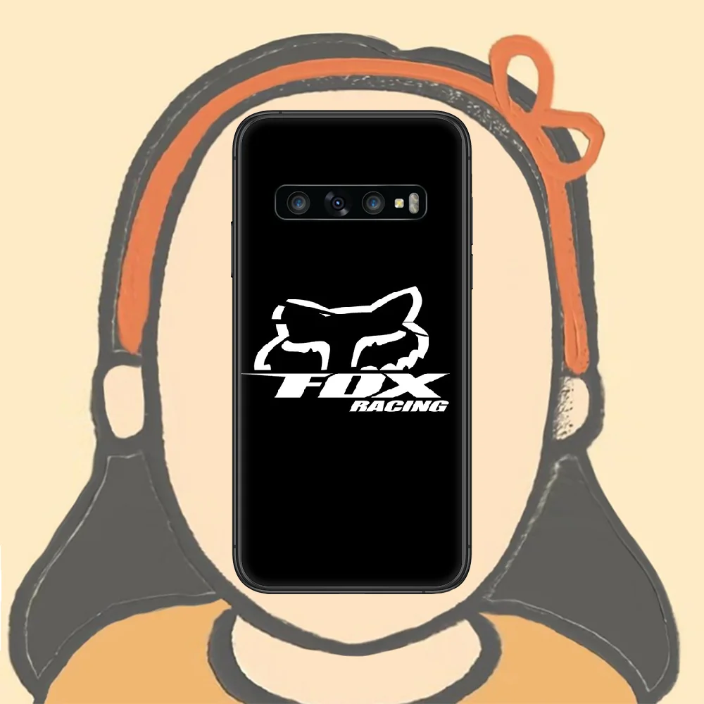 

Motorcycle brand FoxS Phone Case For Samsung Galaxy Note S 8 9 10 20 Plus E Lite Uitra black Coque Painting Etui Soft Funda