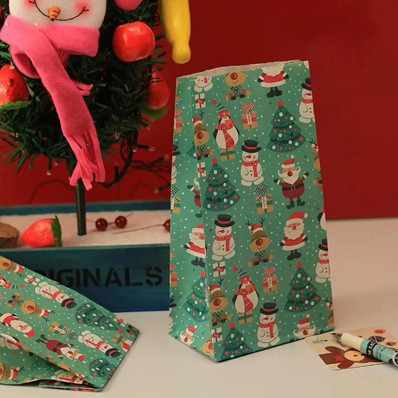 Рождественская еда печенья бумажный мешок для DIY подарочные упаковочные коробки