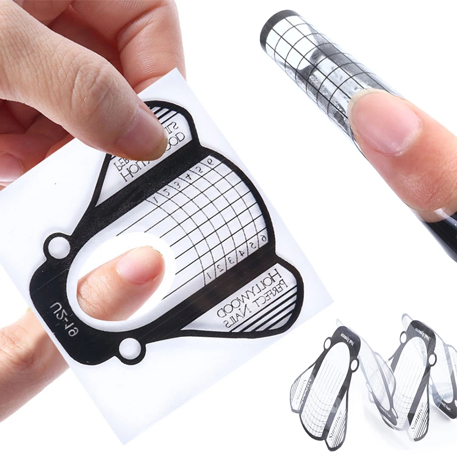 Форма для наращивания ногтей во французском стиле учебный гель направляющий