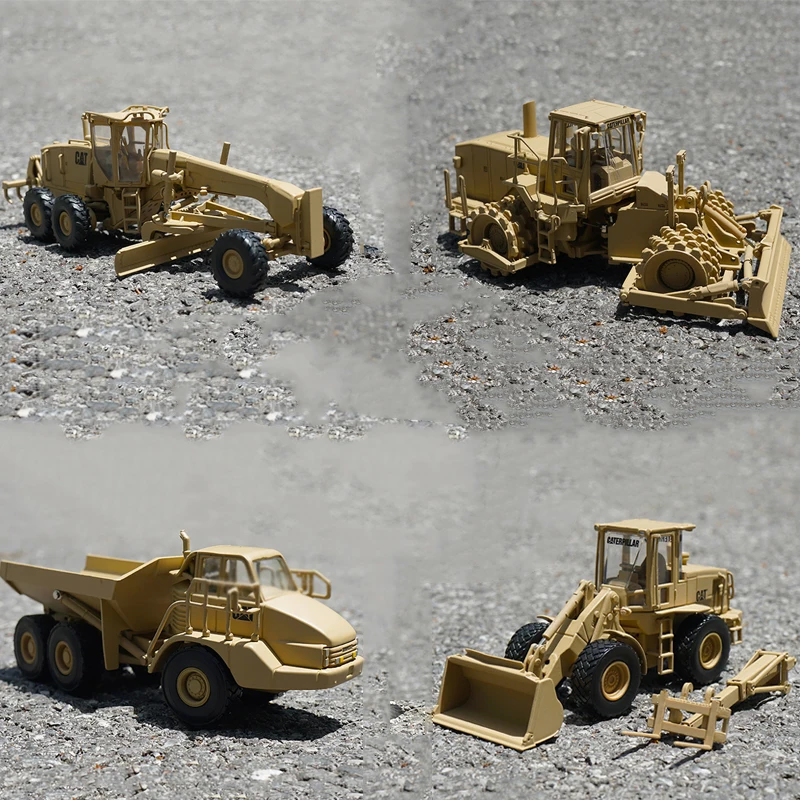 New 1:50 CAT815F CAT730 CAT120M CATCB-534D CAT924H Loader Grader Road Roller Bulldozer Minecart Engineering Vehicle Models Toy |