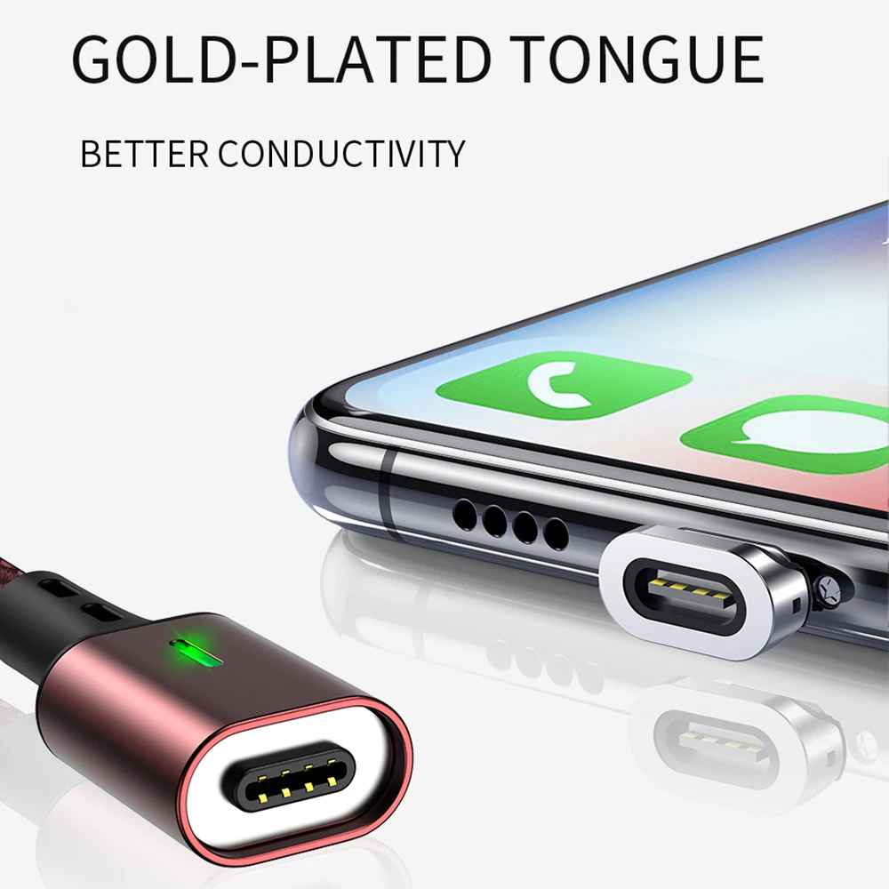 Twitch T03 Magnetic Charger Micro USB Cable For Xiaomi Huawei Samsung Quick Charge 3.0 Fast Charging Magnet Microusb Data Cable