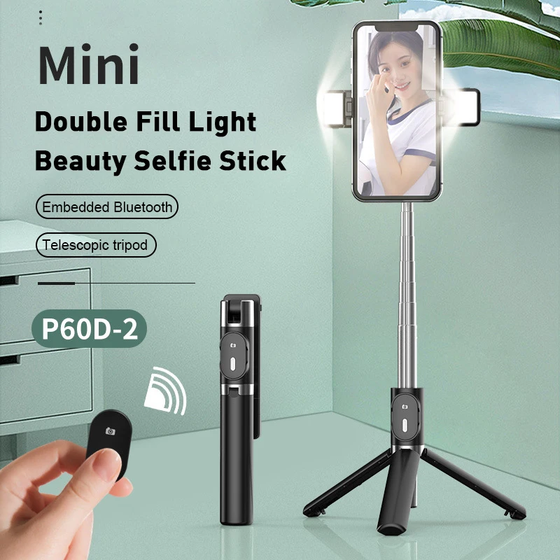 

3In1 Universal Wireless Bluetooth-compatible Selfie Stick Monopod Foldable Tripod With Remote Phone Holder For Ios Android