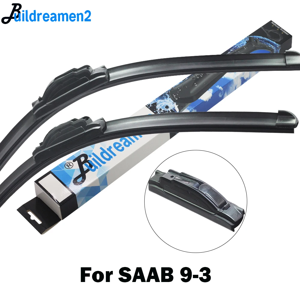 Buildreamen2 Щетка стеклоочистителя автомобиля Ветровое стекло резиновые для SAAB 9-3 Cabrio