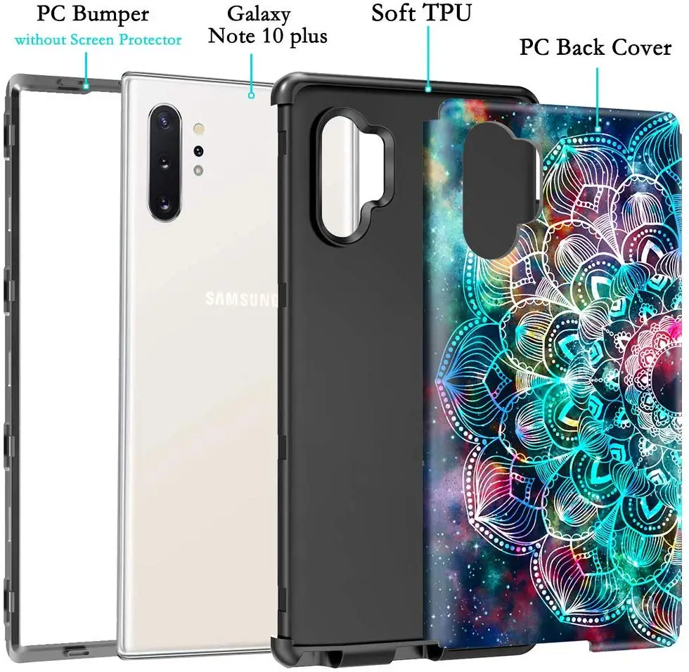 for Samsung Galaxy S9 S10 Plus Note 10 9 Case 360 Full Body Coverage Hard PC+Soft Silicone TPU 3in1 Shockproof Cover | Мобильные