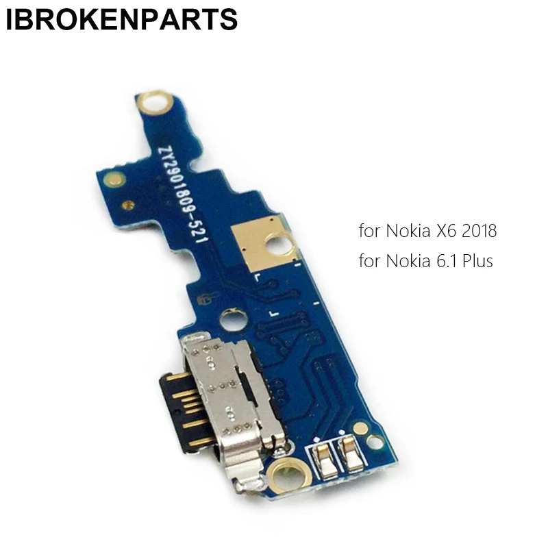 

Новый Замена для Nokia 6,1 Plus X6 2018 разъем док-станции USB зарядный порт плата гибкий кабель