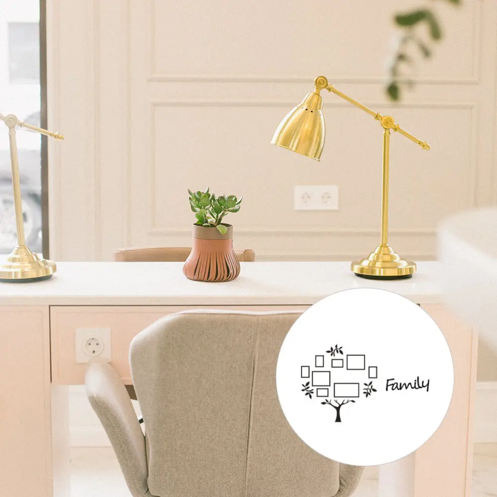 1 Набор 3D акриловых настенных украшений для гостиной спальни дерева черного