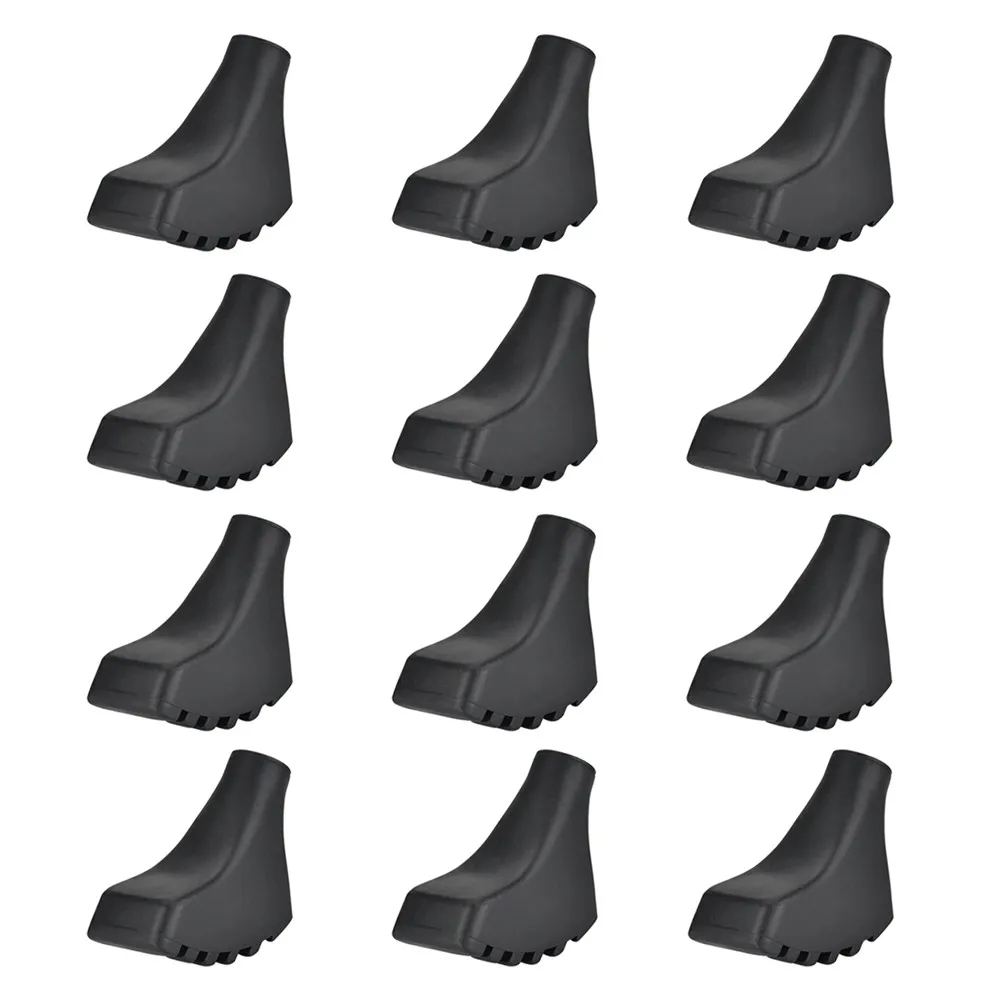 

12Pcs/Set Nordic Walking Pole Pads Anti-slip Trekking Poles Protectors Outdoor Replacement Cane Cap