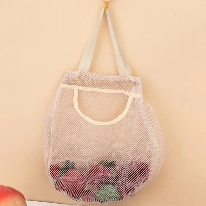 Многоразовая кухонная Сетчатая Сумка для хранения фруктов и овощей портативная