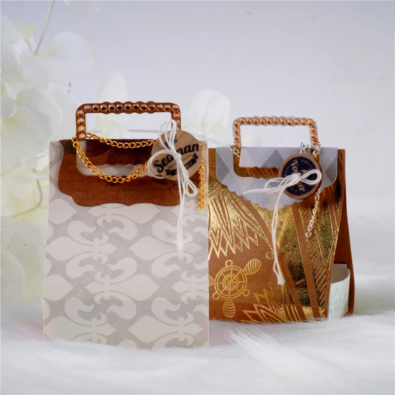 Картонная коробка InLoveArts сумка ручка с металлической головкой штампы для ремесла