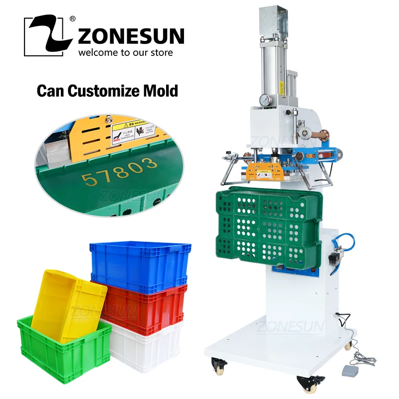 ZONESUN ZY-819SK полуавтоматическая пневматическая пластиковая коробка горячая