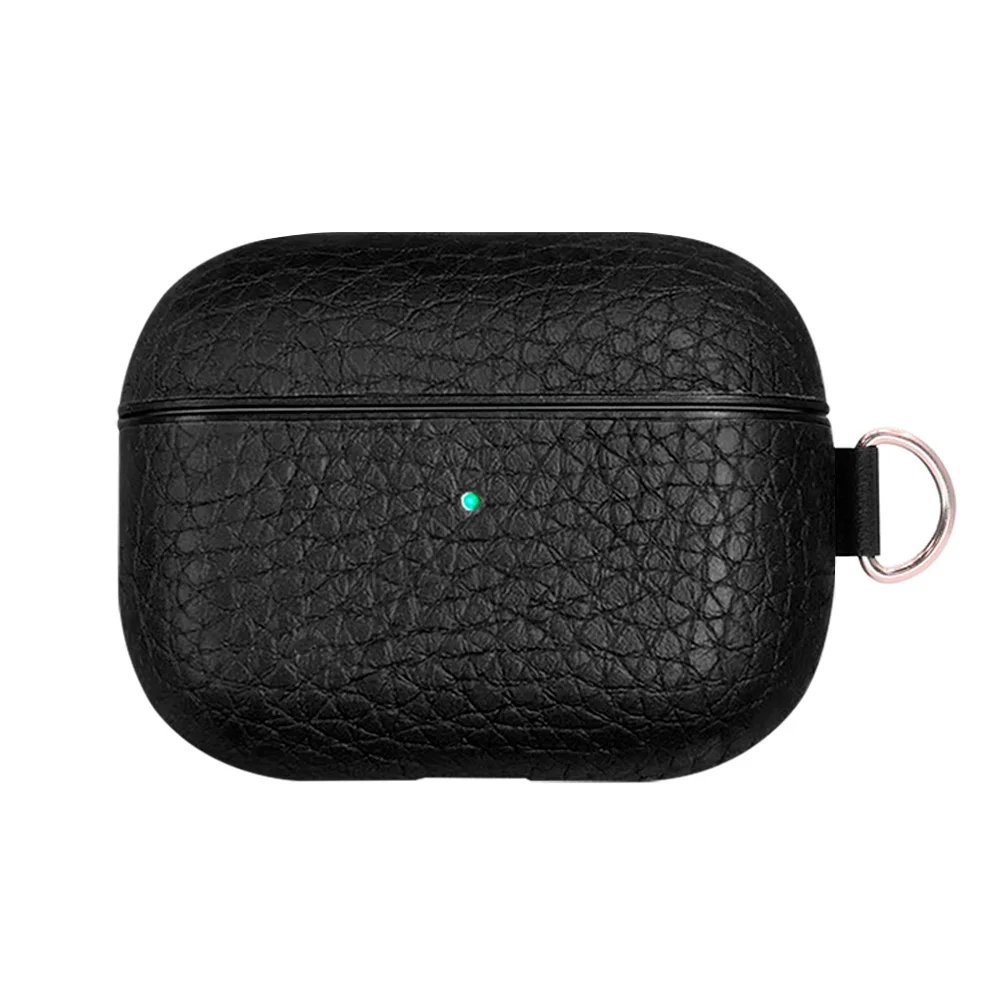 

Чехол из натуральной кожи для AirPods Pro, модный роскошный чехол из натуральной воловьей кожи для AirPods 2 и 1, чехол с поддержкой беспроводной заря...