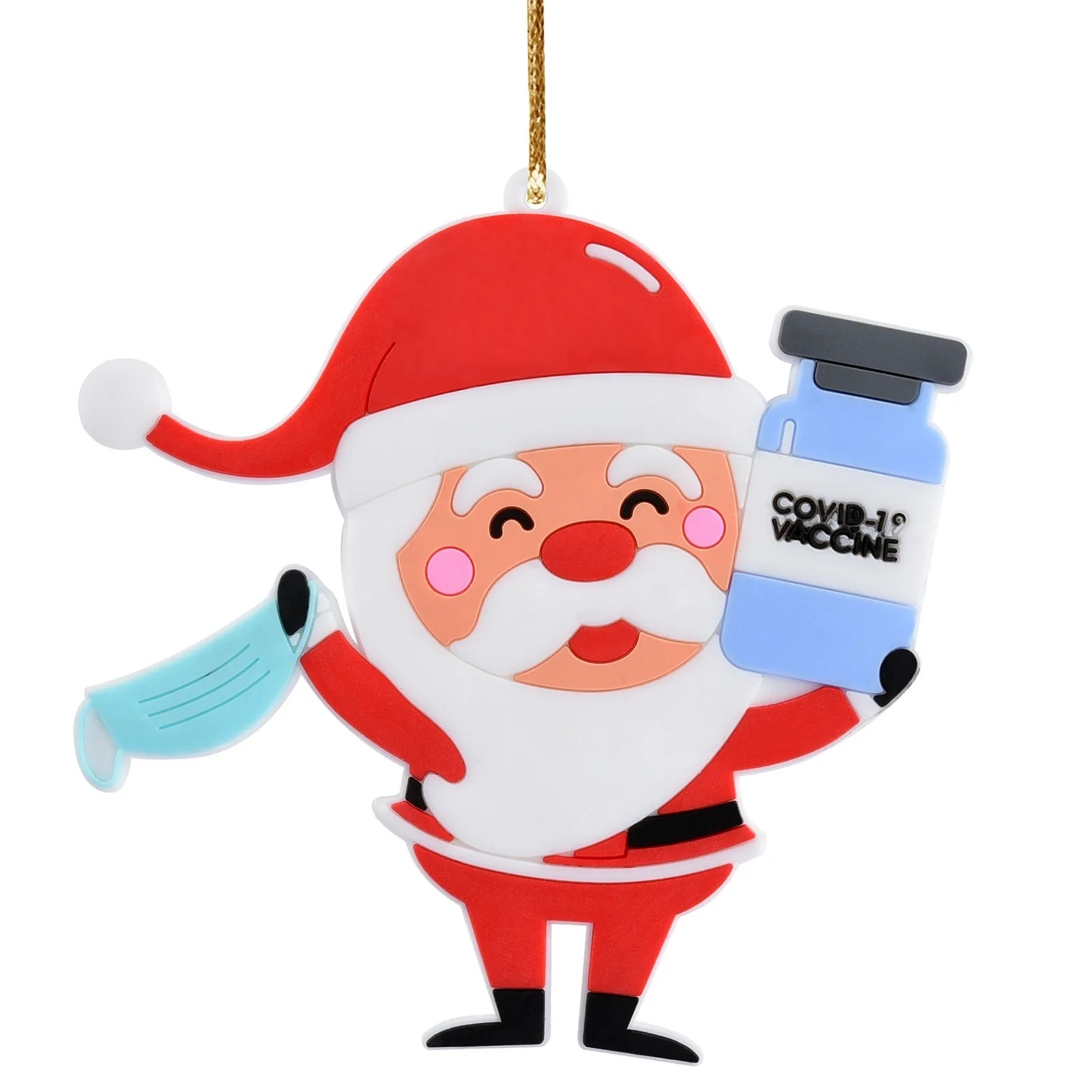 

Christmas Decoration Pendant Santa DIY Xmas Tree Hanging Pendant Resin Ornaments Home Decor For Holiday Party Decorations 2021