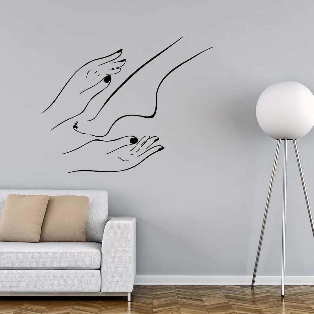 Наклейка на стену для маникюрного салона виниловая декоративная наклейка