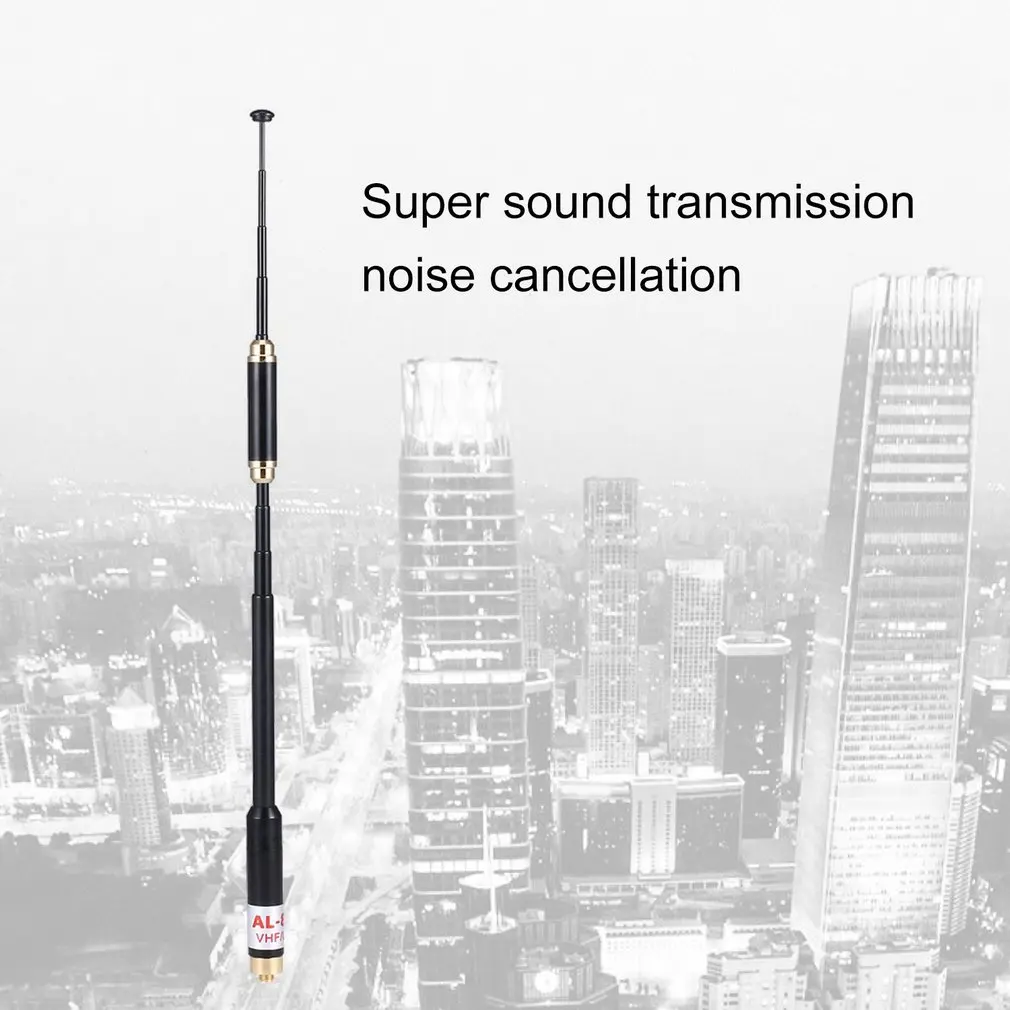 Двухдиапазонная телескопическая антенна Uhf Vhf Sma-femмина Al800 для радио Baofeng Cb Walkie Talkie