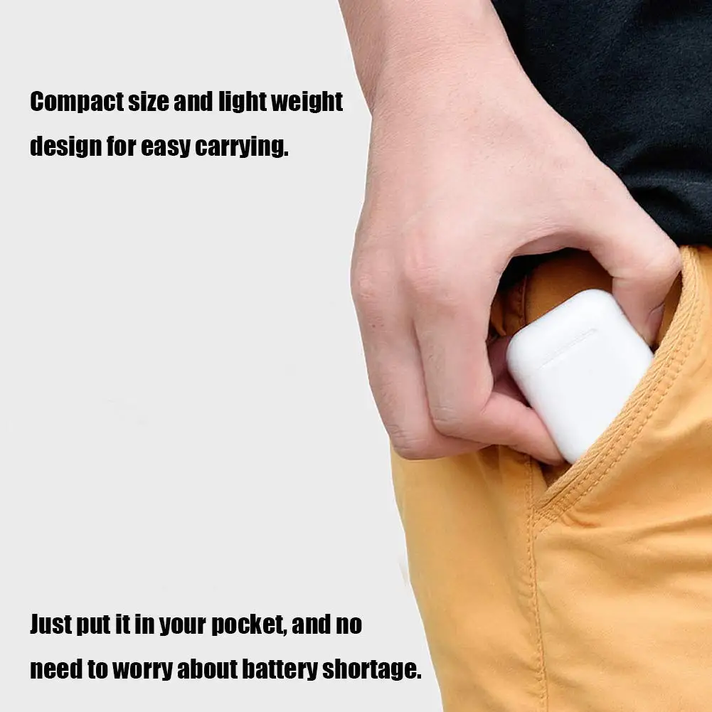 Стандартный беспроводной чехол для зарядки Airpods QI Airpods, чехол для беспроводного зарядного устройства, совместимый с любым беспроводным зарядным устройством