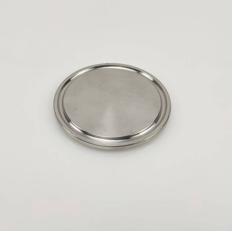 Санитарный торцевой колпачок трехзажимной наконечник фланец из нержавеющей