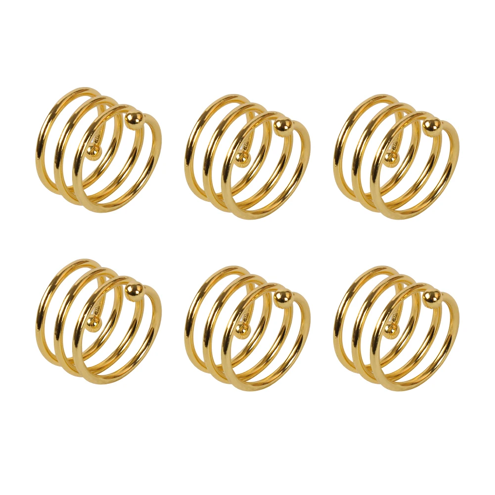 6 шт. Пряжка отель кухня стол нержавеющая сталь Свадебный держатель салфетки ужин