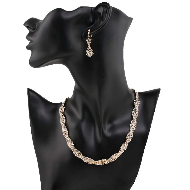 Новинка модные королевский синий кристалл извивающиеся Свадебные Ювелирные