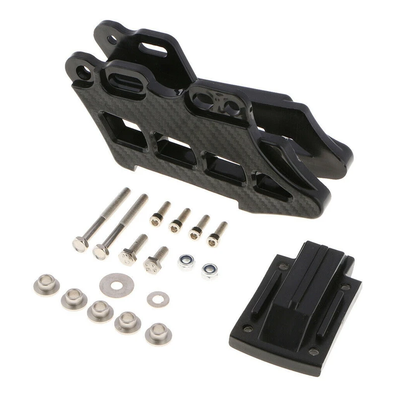 Черная направляющая/защита задней цепи для мотоцикла DirtBike CRF Kawasaki KLX KDX KXF Suzuki RM RMZ