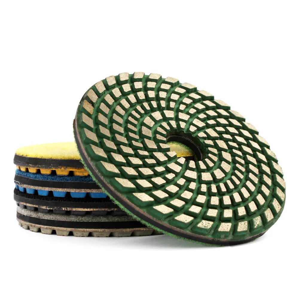 Алмазный шлифовальный диск 4 дюйма 100 мм для сухой и влажной полировки бетона