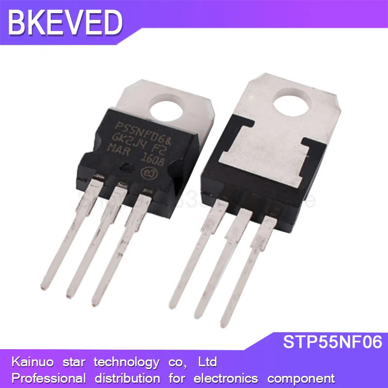 

100PCS STP55NF06 TO-220 P55NF06 TO220 55NF06 new MOS FET transistor