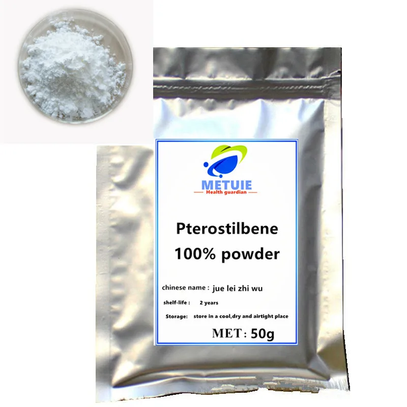 

100% Pure Pterostilbene powder extract Supplement Body Function Of Anti-Cancer Cystitis free shipping