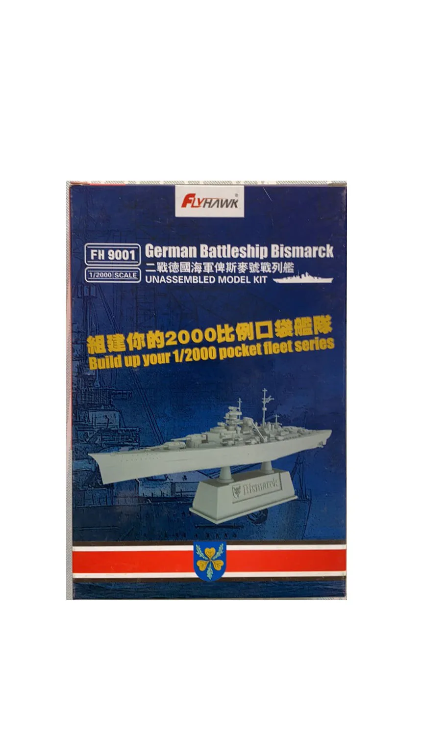 Flyhawk FH9001 1/2000 немецкий линкор Второй мировой войны Бисмарк пластиковая модель |