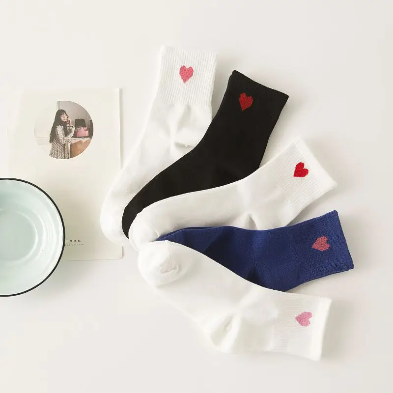 Женские носки ярких цветов для девочек женские в стиле хараджуку Осенние