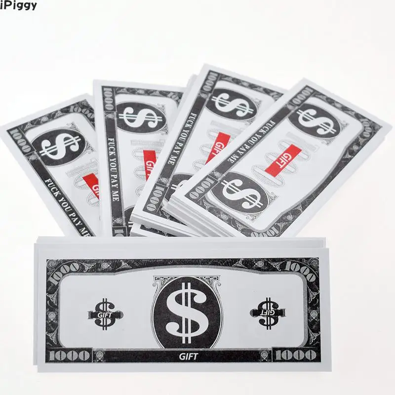 100 шт деньги только для денег водяной пистолет игрушка бумага | Игрушки и хобби