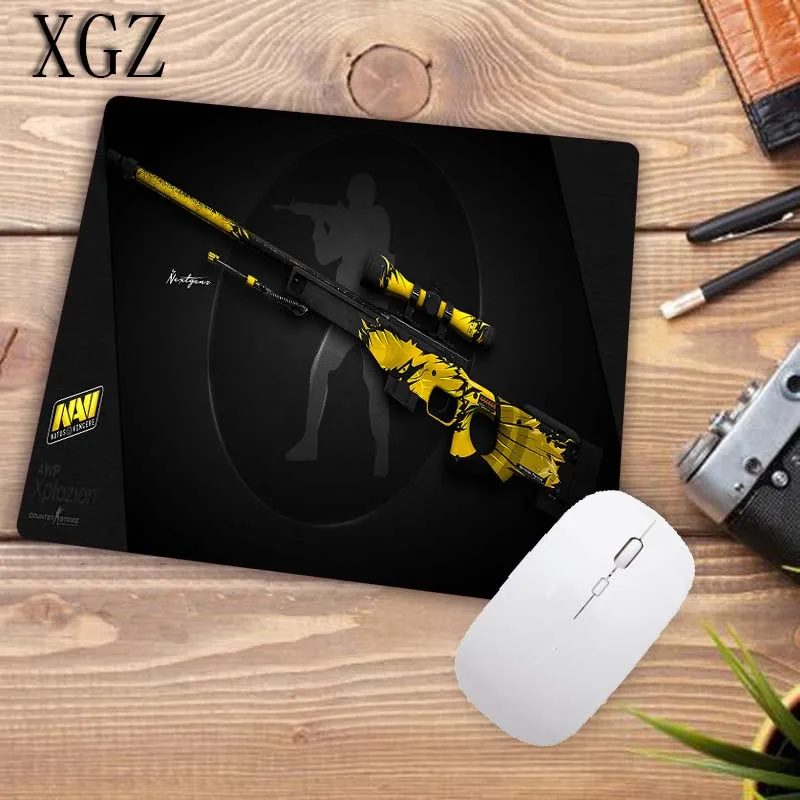 

XGZ Large Size Gaming Keyboard Gun Washed Locking Edge Mouse Pad Mat for CS GO Gamer XL XXL Computer Mousepad Game for DOTA LOL