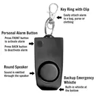 Персональный против насилия сигнализации брелок 130dB SOS аварийный самообороны Безопасность сигнализации