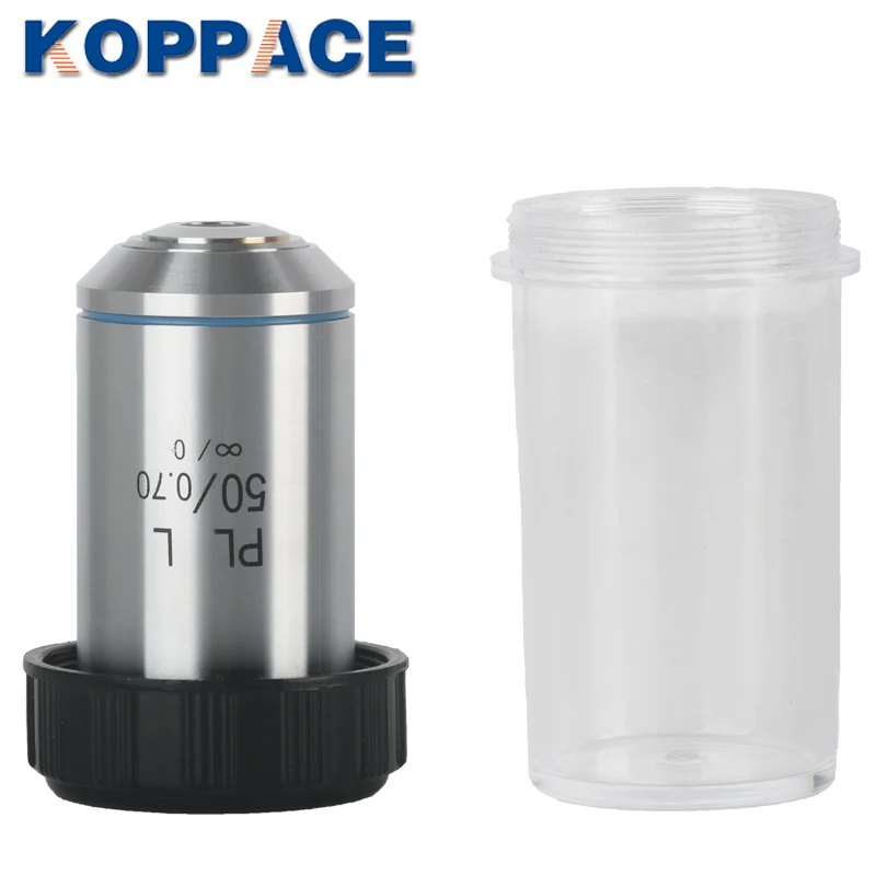 

KOPPACE PL50X/WD3.68 Infinity Long Working Distance Flat Field Achromatic Metallographic Objective Installation Port 20mm