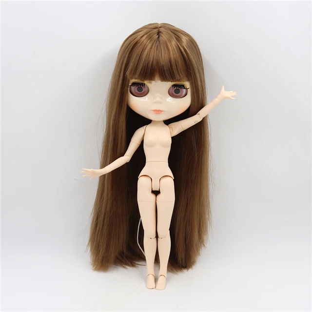 ICY factory шарнирная кукла blyth toy joint body белая кожа блестящее лицо 30 см 1/6 распродажа специальное предложение - Цвет: only nude doll