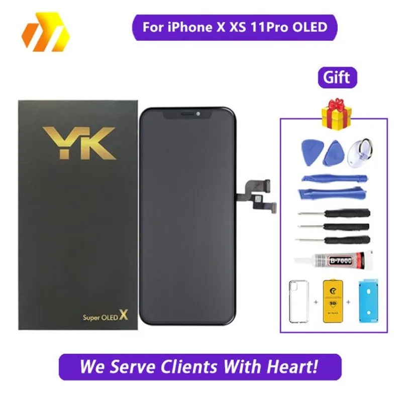 

TEDSZU Gread AAA+++ OLED For iPhone X XS Screen Replacement True Tone Display For iPhone 11 Pro LCD With 3D Touch Assembly