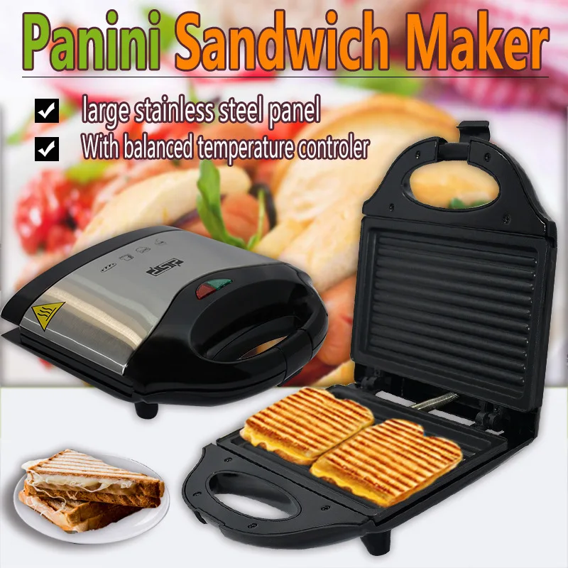 

Sandwich Breakfast Maker Kitchen Home Baking Cooking Small Appliances Quick Convenient Fried Eggs Toast Barbecue Waffle Maker