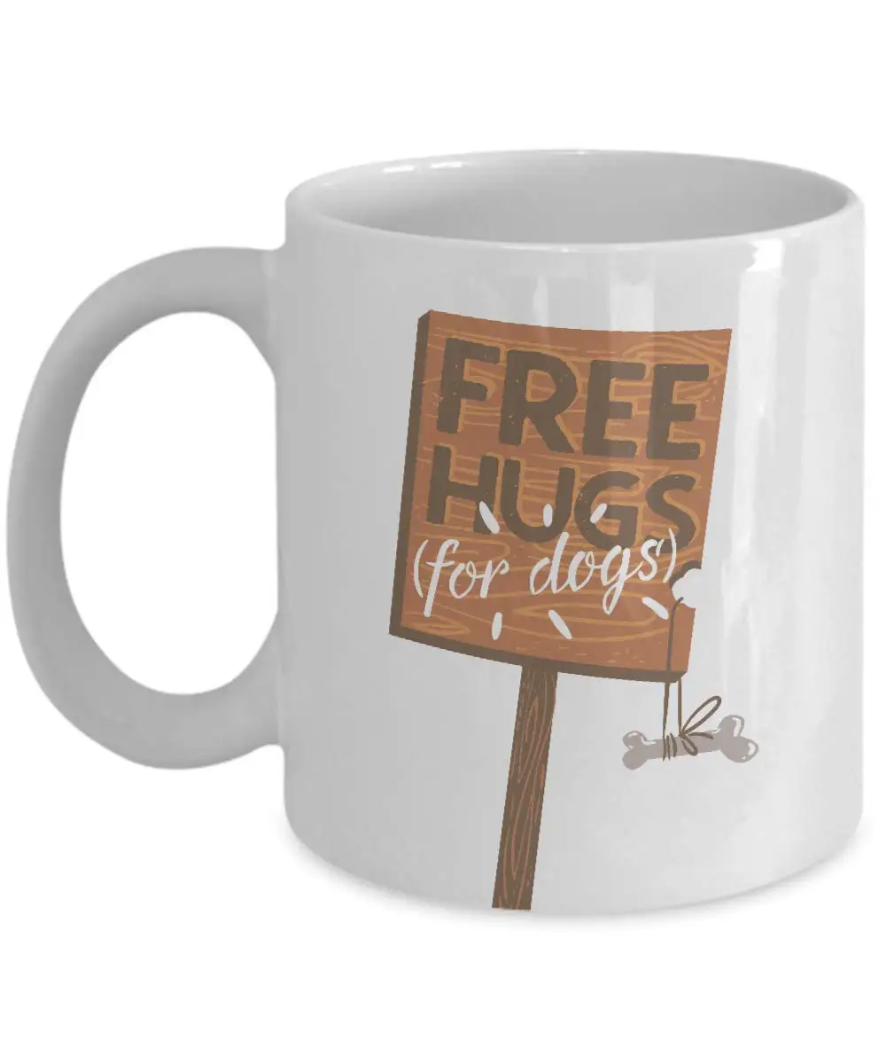 Белая керамическая кофейная кружка премиум класса для любителей собак 11