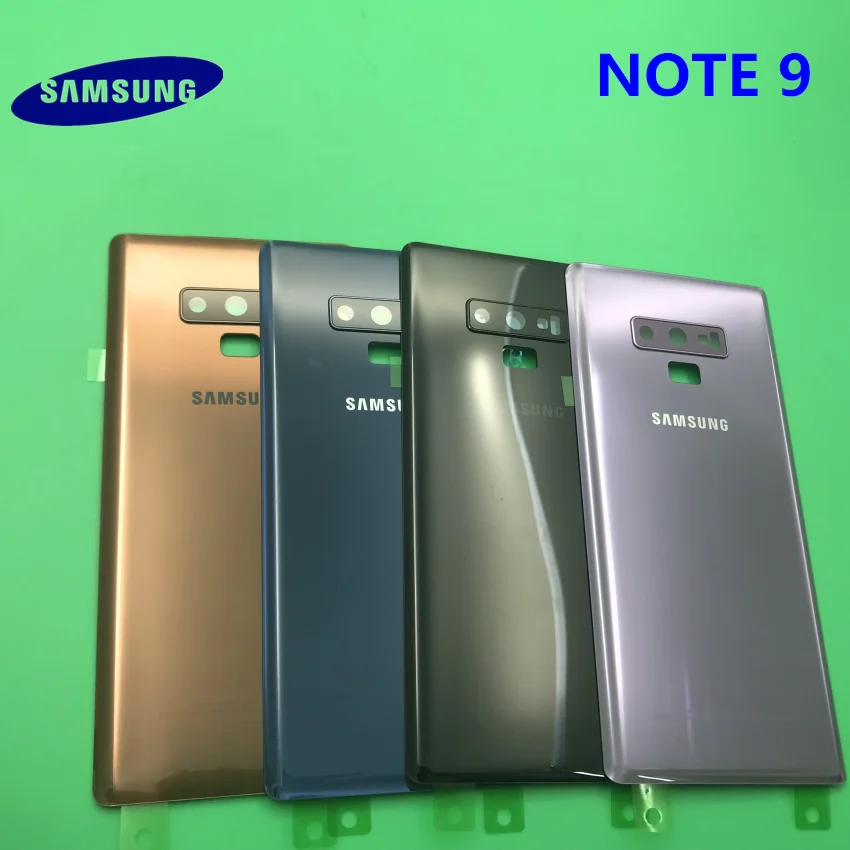Замена NOTE9 задняя панель Батарея стекло задняя дверь крышка с задней камерой Стекло samsung Galaxy NOTE 9 N960 N960F