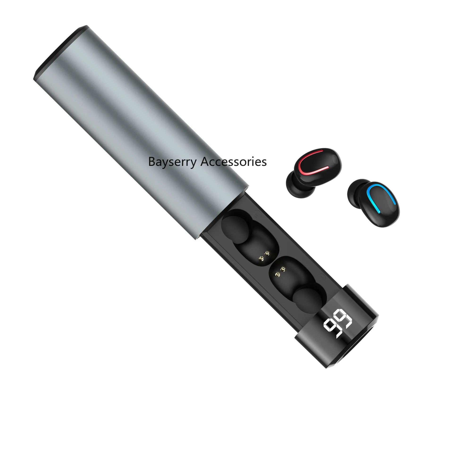 Q67 наушники вкладыши TWS с Беспроводной In Ear Bluetooth 5 0 металлические тянуть мобильный