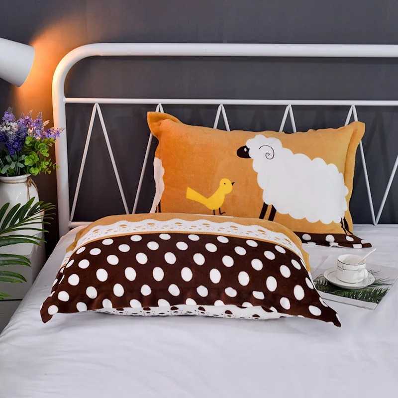 Распродажа Новое поступление наволочка чехол дышащая подушка фланелевый Мягкий