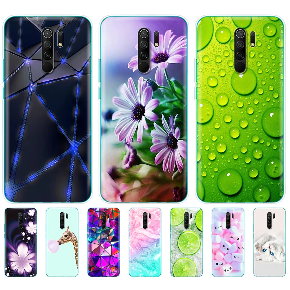 

For xiaomi redmi 9 Cases Silicon Back Cover Phone Case For redmi 9 Soft Case 6.53 inch etui coque bumper shockproof protective
