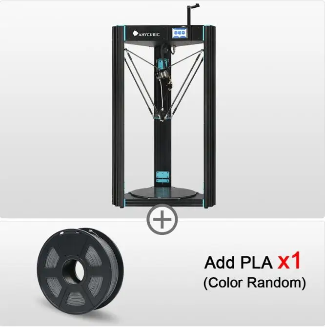ANYCUBIC 3d принтер 3d Хищник большой плюс размер 370x370x455 мм один год гарантии 3d-принтер автоматический нивелир 3 д Принтер Комплект 3д принтер - Цвет: Predator-And1kg