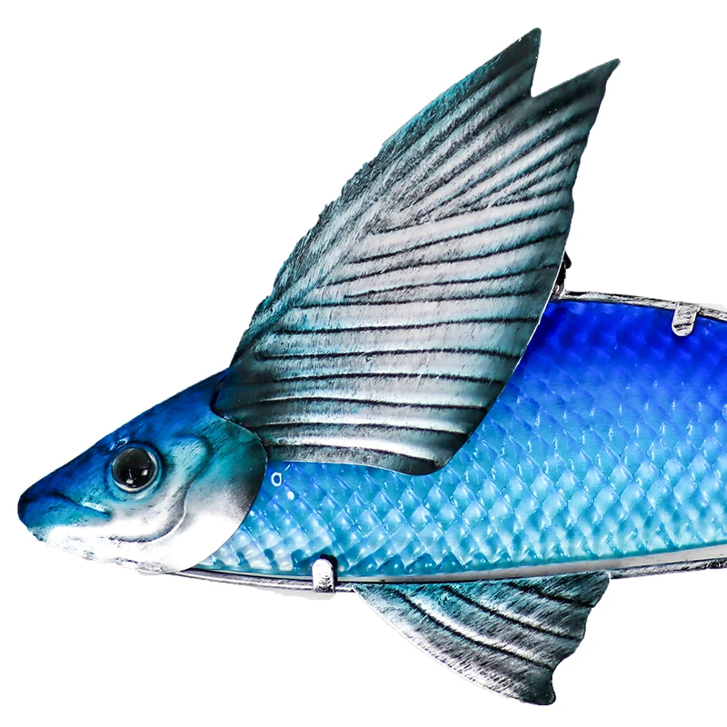 Металлическая стеклянная стена в виде летающей рыбы для украшения дома и сада