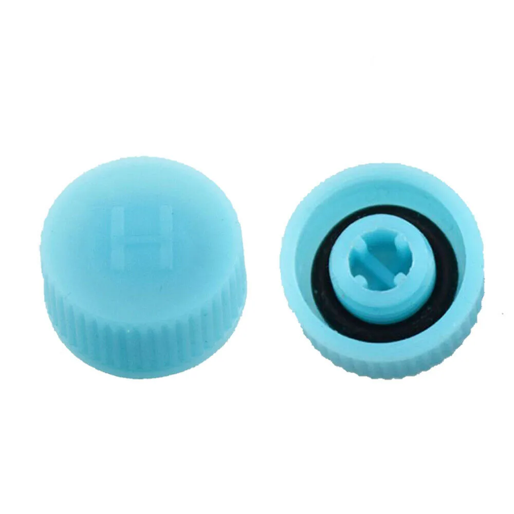 

2pcs Car A/C System Valve Cap Air Conditioning Service Tool High Low Pressure Car Conditioning Valve Core Dust Cap Set Air Seal