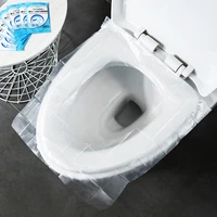 50pcs universal toilet seat cover sticker travel portable waterproof cushion paper maternal toilet mat bathroom supplies