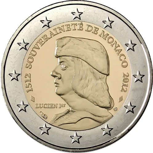Оригинальные монеты Монако 2 ЕС европейские Редкие памятные европейская личная