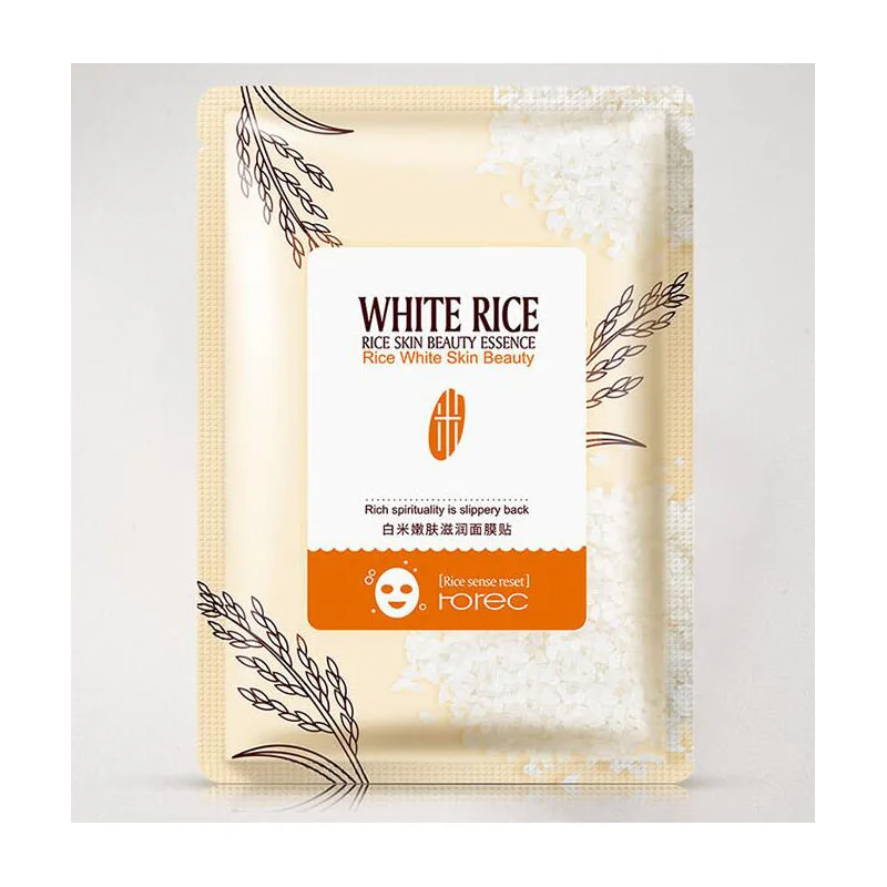 ROREC Rice Skin Beauty Essence маска для лица отбеливающая питательная увлажняющая нежная