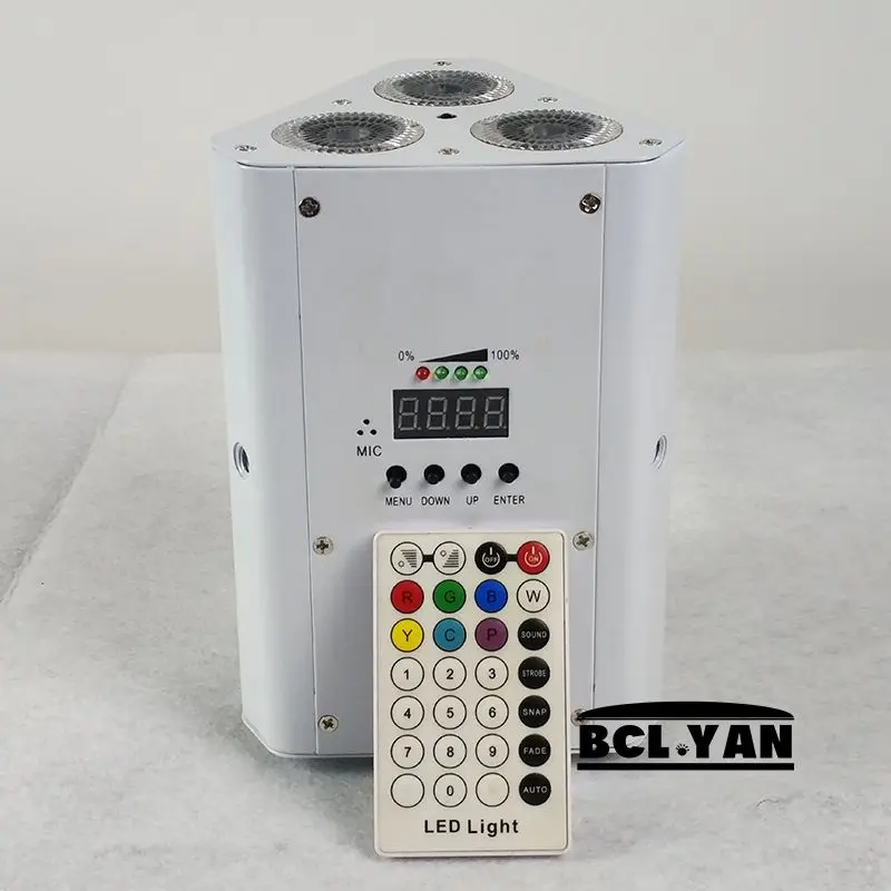 Диско-светильники 20 шт. заводская цена мини 3*18 Вт RGBWA UV par LED 6 в 1 свадебная батарея