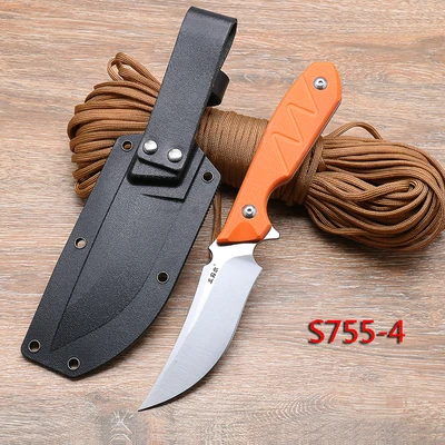 s755-4 Sanrenmu S755 и Sanrenmu S761 нож с фиксированным лезвием 8Cr14mov лезвие G10 ручка с ножом оболочка - Цвет: s755-4